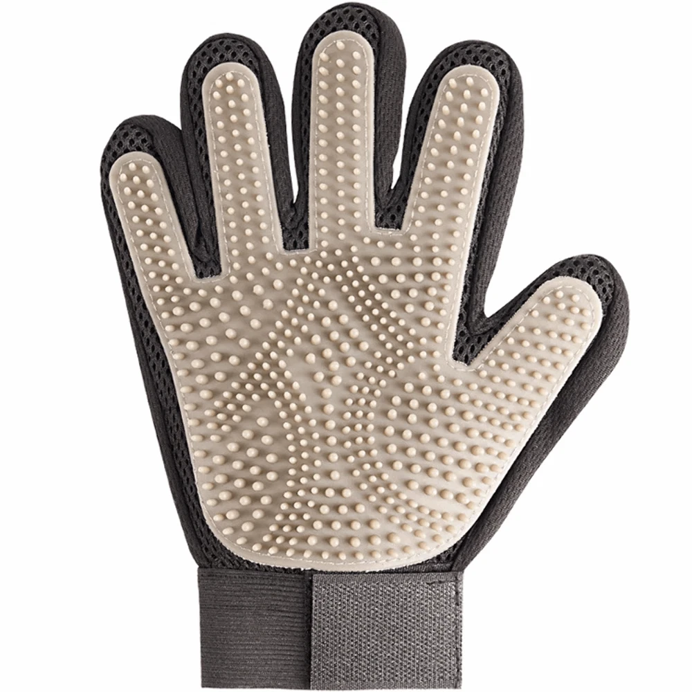 2 PC Pet Cat Dog Hair Removal Brush & Glove Bundle Set