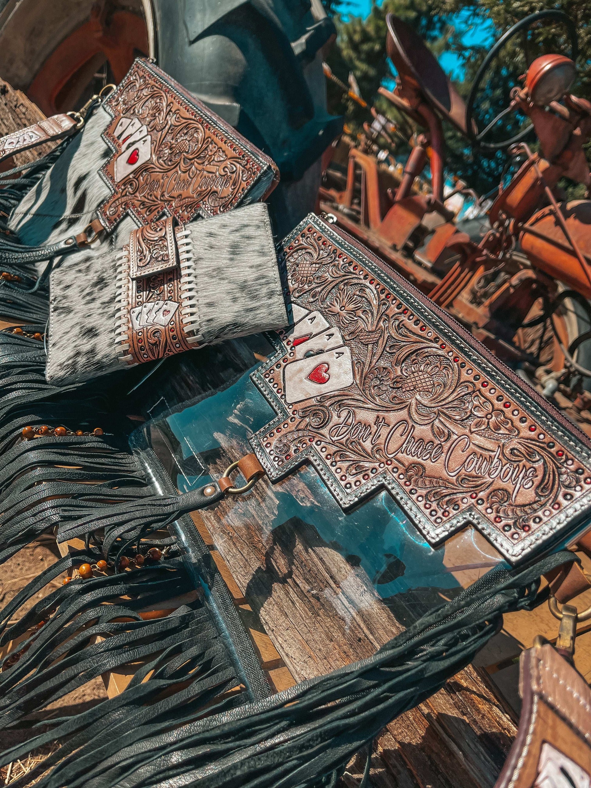 Don’t Chase Cowboys Clear Bag by Beth Marie Exclusive