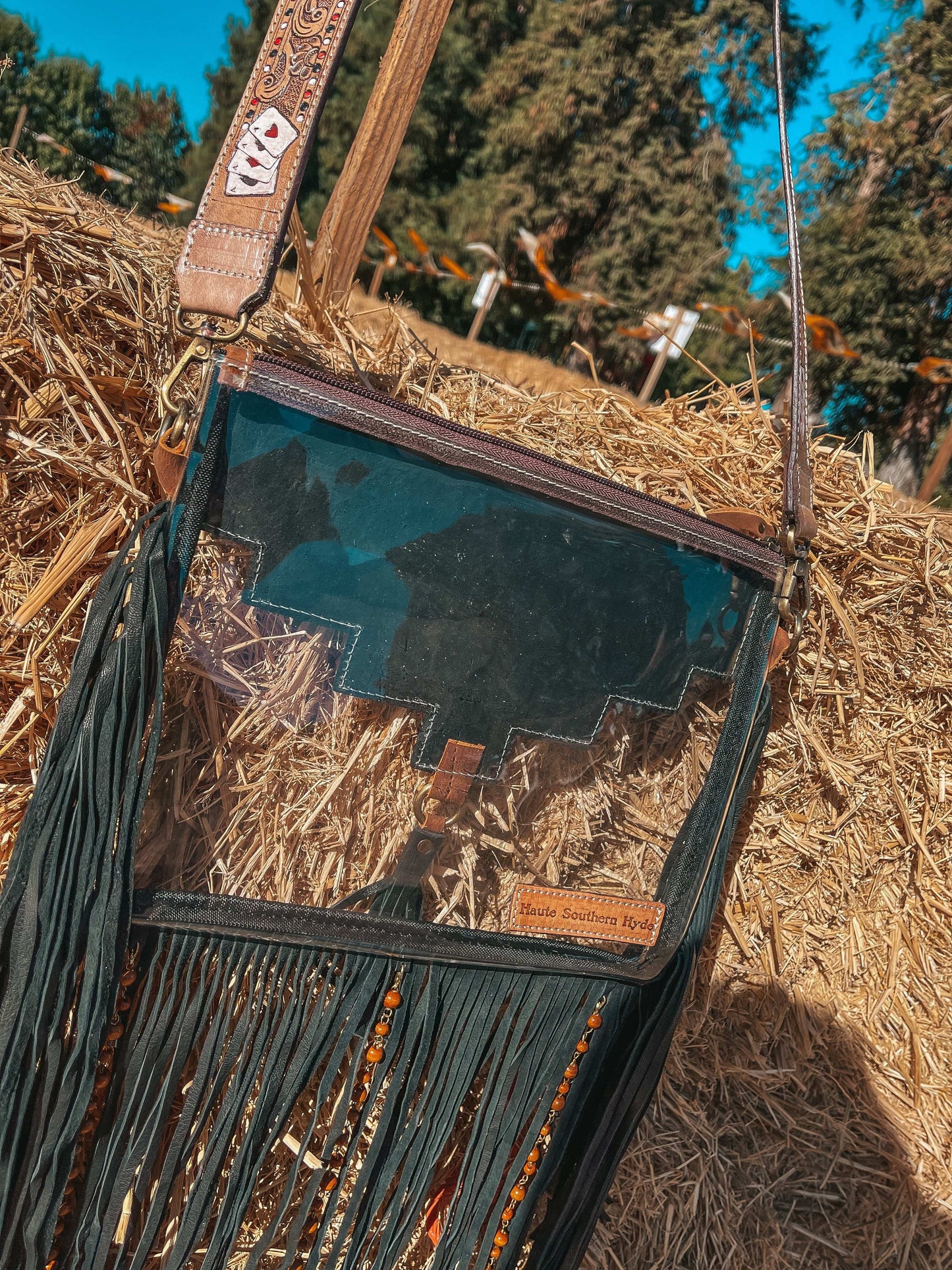 Don’t Chase Cowboys Clear Bag by Beth Marie Exclusive