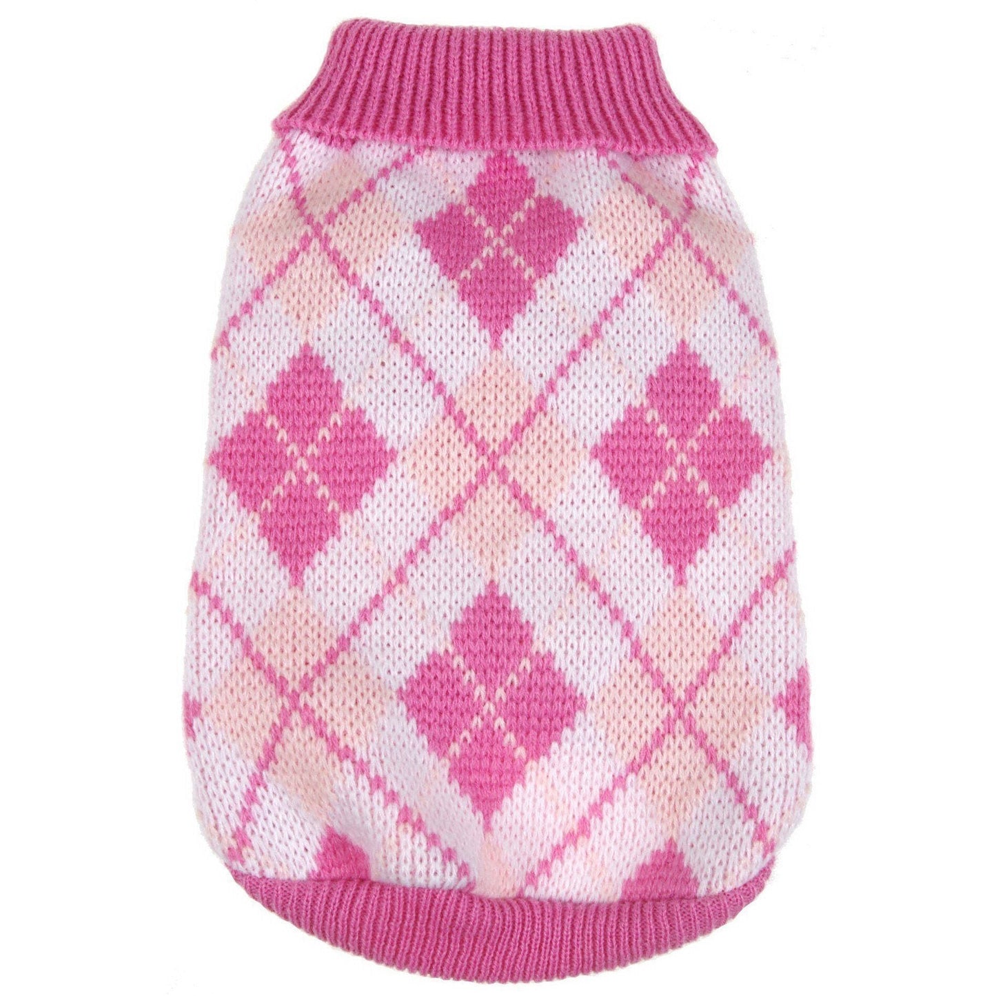 Pet Life 'Argyle Style' Ribbed Knitted Fashion Designer Dog Sweater