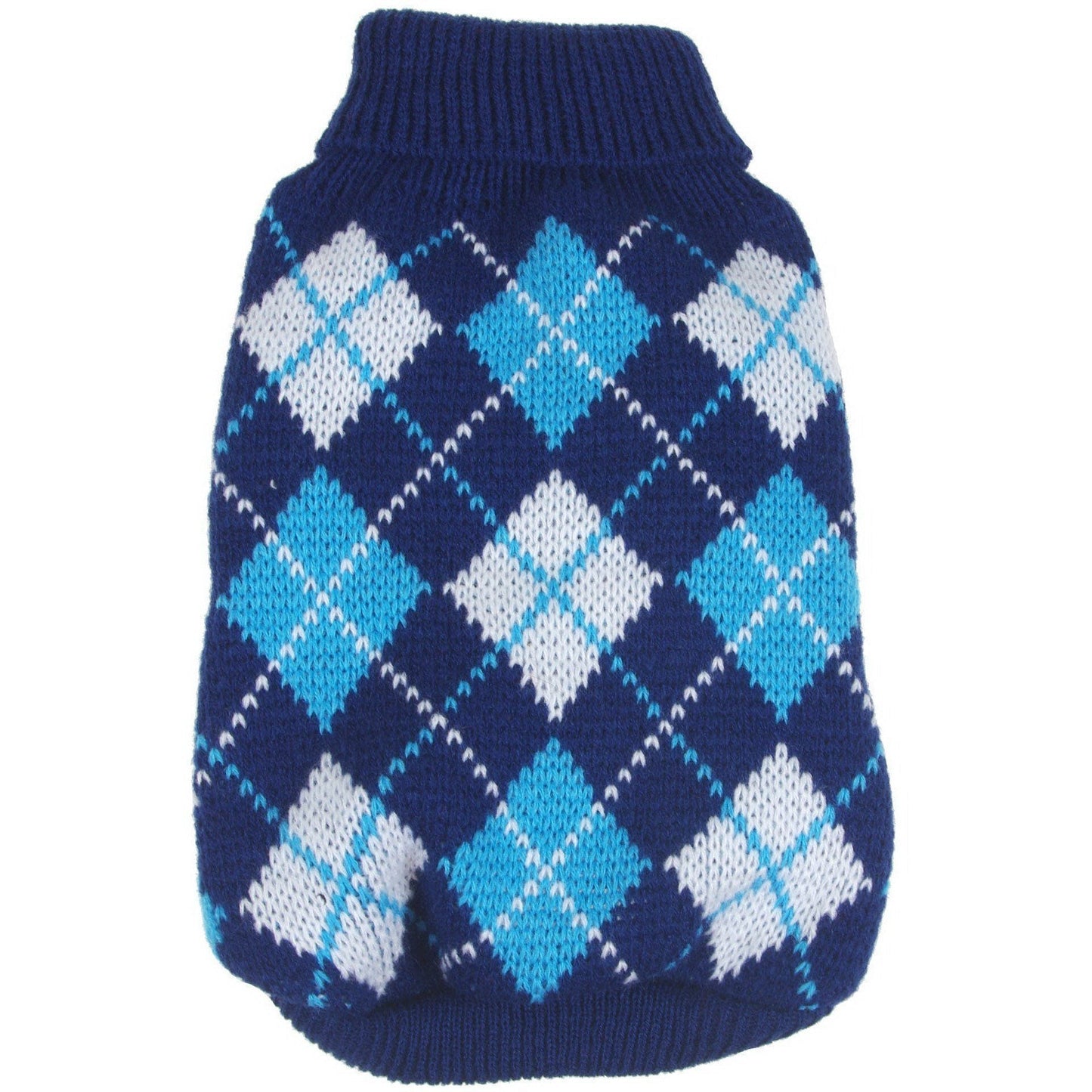 Pet Life 'Argyle Style' Ribbed Knitted Fashion Designer Dog Sweater