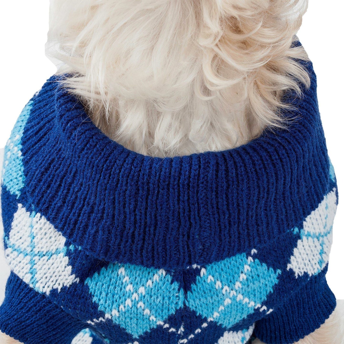 Pet Life 'Argyle Style' Ribbed Knitted Fashion Designer Dog Sweater