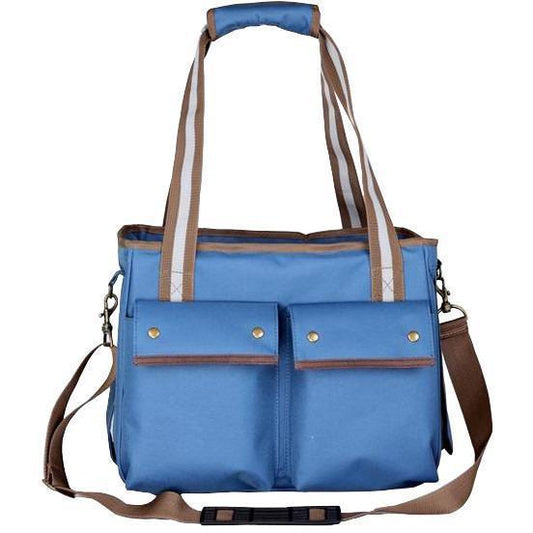 Pet Life Dual Snap Pocketed Fashion Designer Canvas Travel Pet Dog Carrier