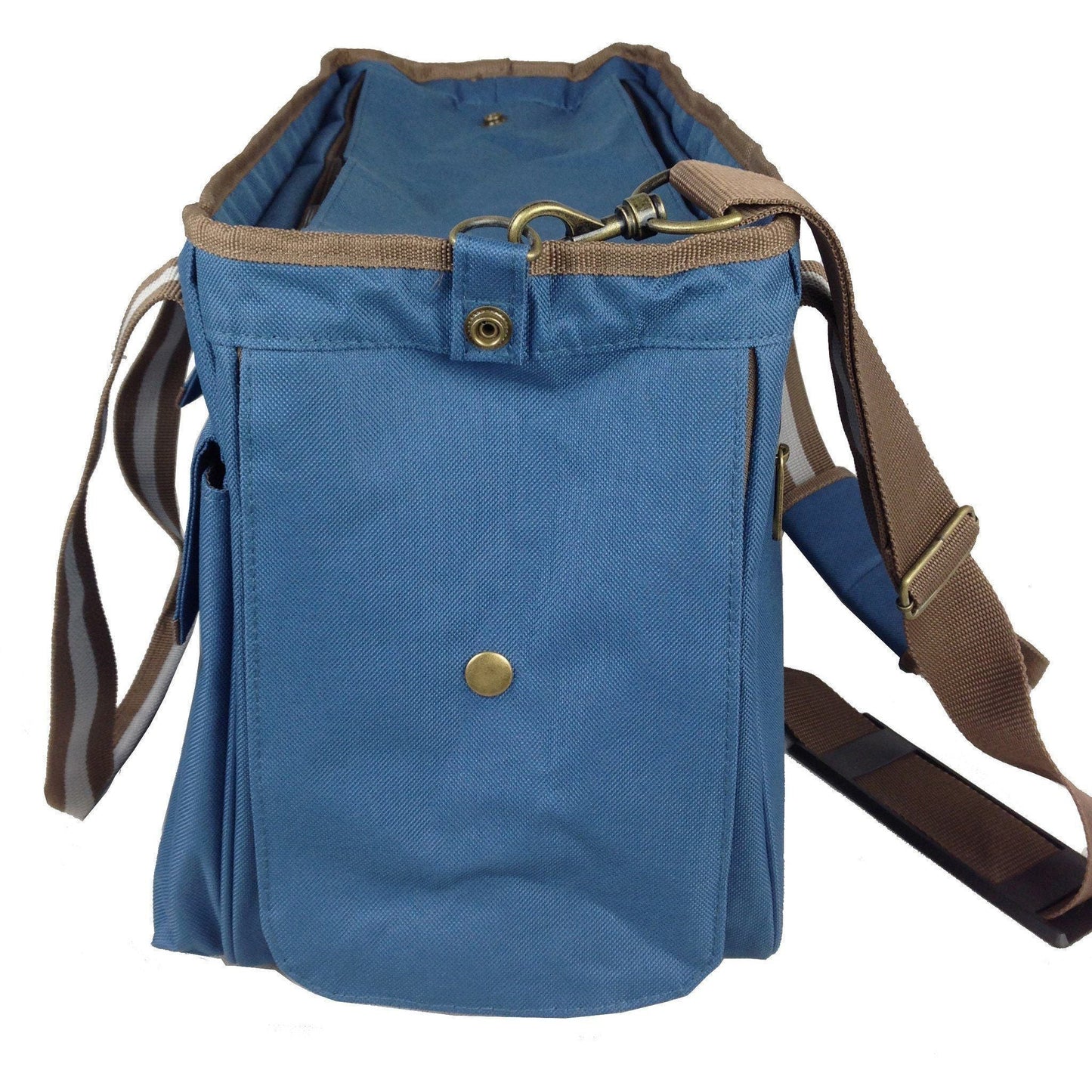 Pet Life Dual Snap Pocketed Fashion Designer Canvas Travel Pet Dog Carrier