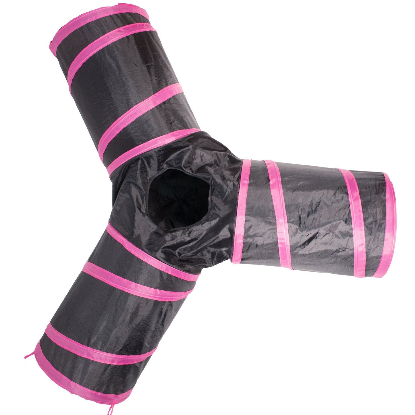 Pet Life 'Kitting-Go-Seek' Collapsible Folding Travel 3-way Kitty Cat Tunnel
