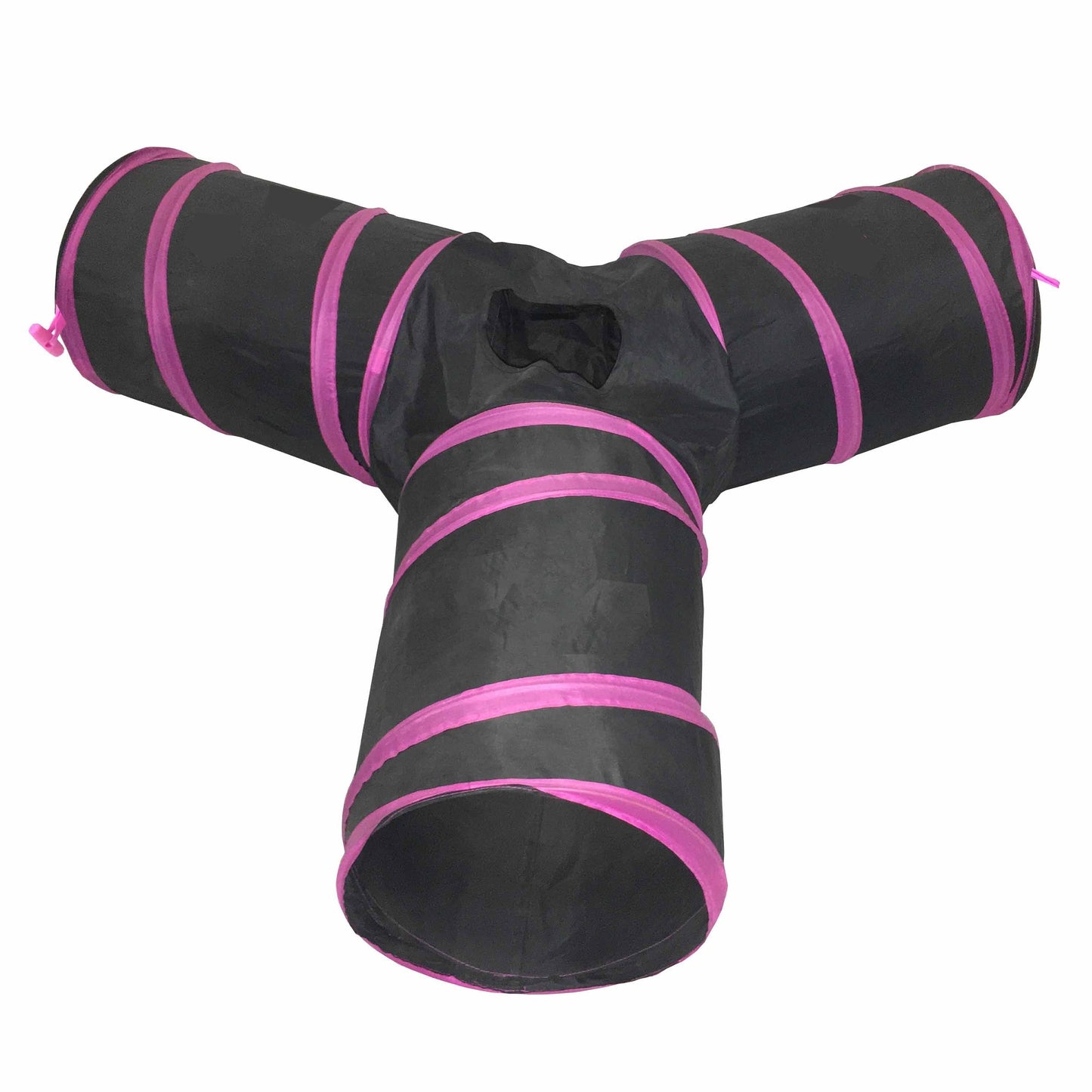 Pet Life 'Kitting-Go-Seek' Collapsible Folding Travel 3-way Kitty Cat Tunnel