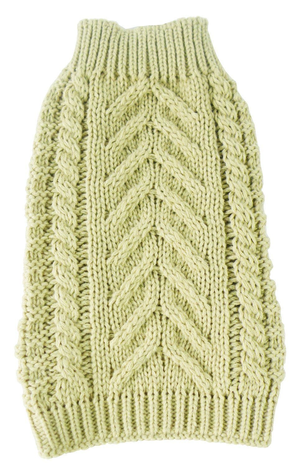 Pet Life ® 'Swivel-Swirl' Heavy Cable Knitted Fashion Designer Dog Sweater
