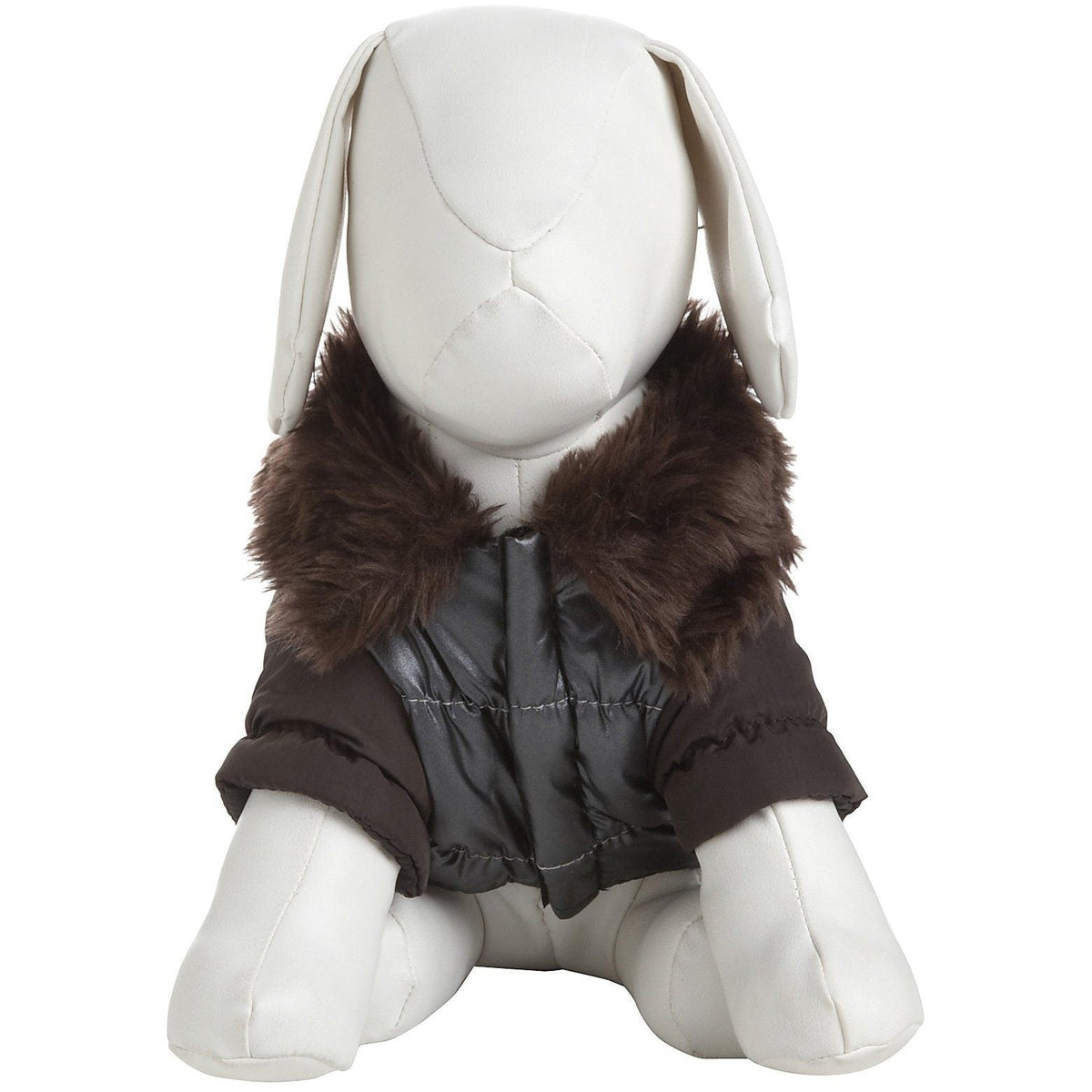 Track-Collared' Metallic Ultra Fur 3M Insulated Pet Dog Jacket
