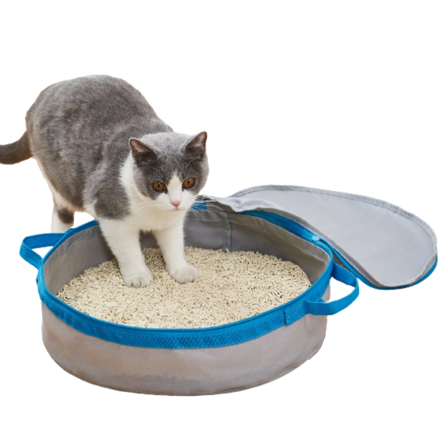 Porta Potty Litter Box for Traveling Kitties