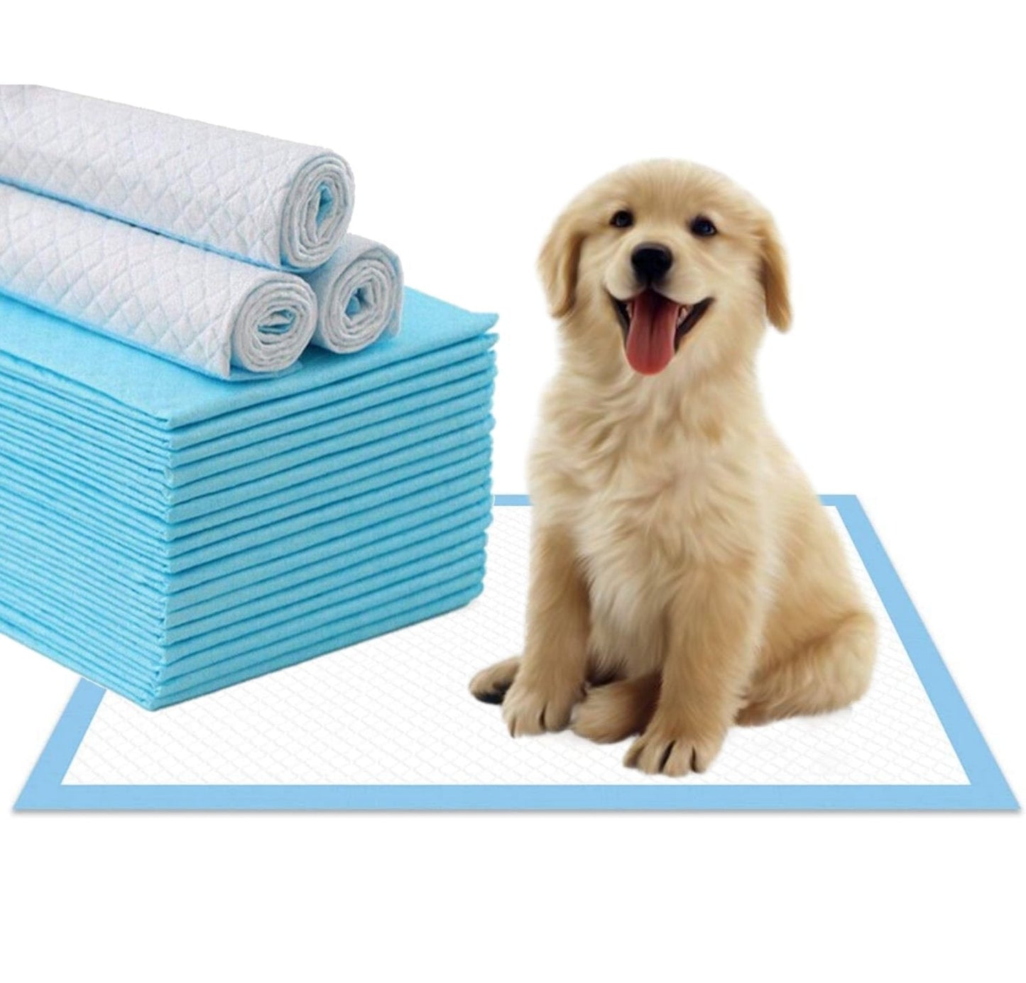 Premium Absorbent Gel Pee Pads 23"X23", 6 Layers of Lightly Scented Protection