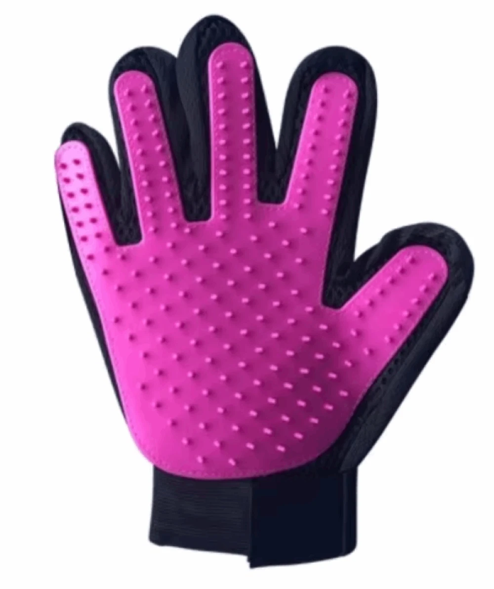 2 PC Pet Cat Dog Hair Removal Brush & Glove Bundle Set