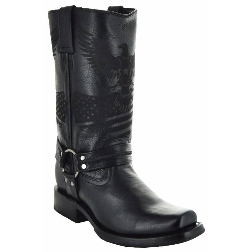 Eagle Rider Men's Leather Biker Boots