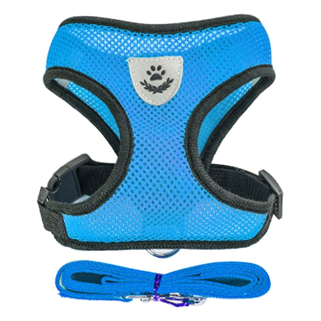 Cat Dog Harness Vest Walking Lead Adjustable Leash